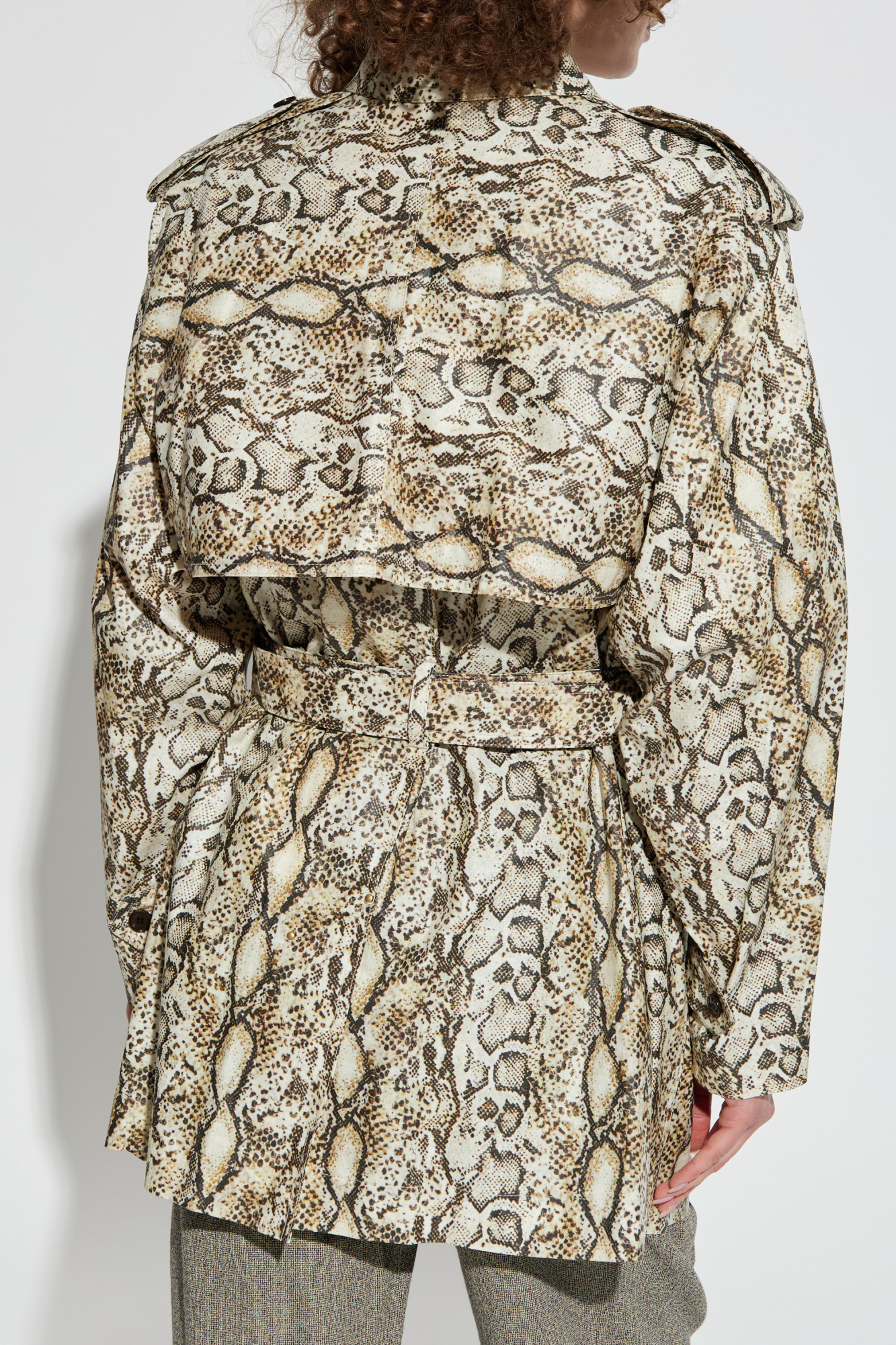 Isabel Marant Animal print trench coat 'Franny' | Women's